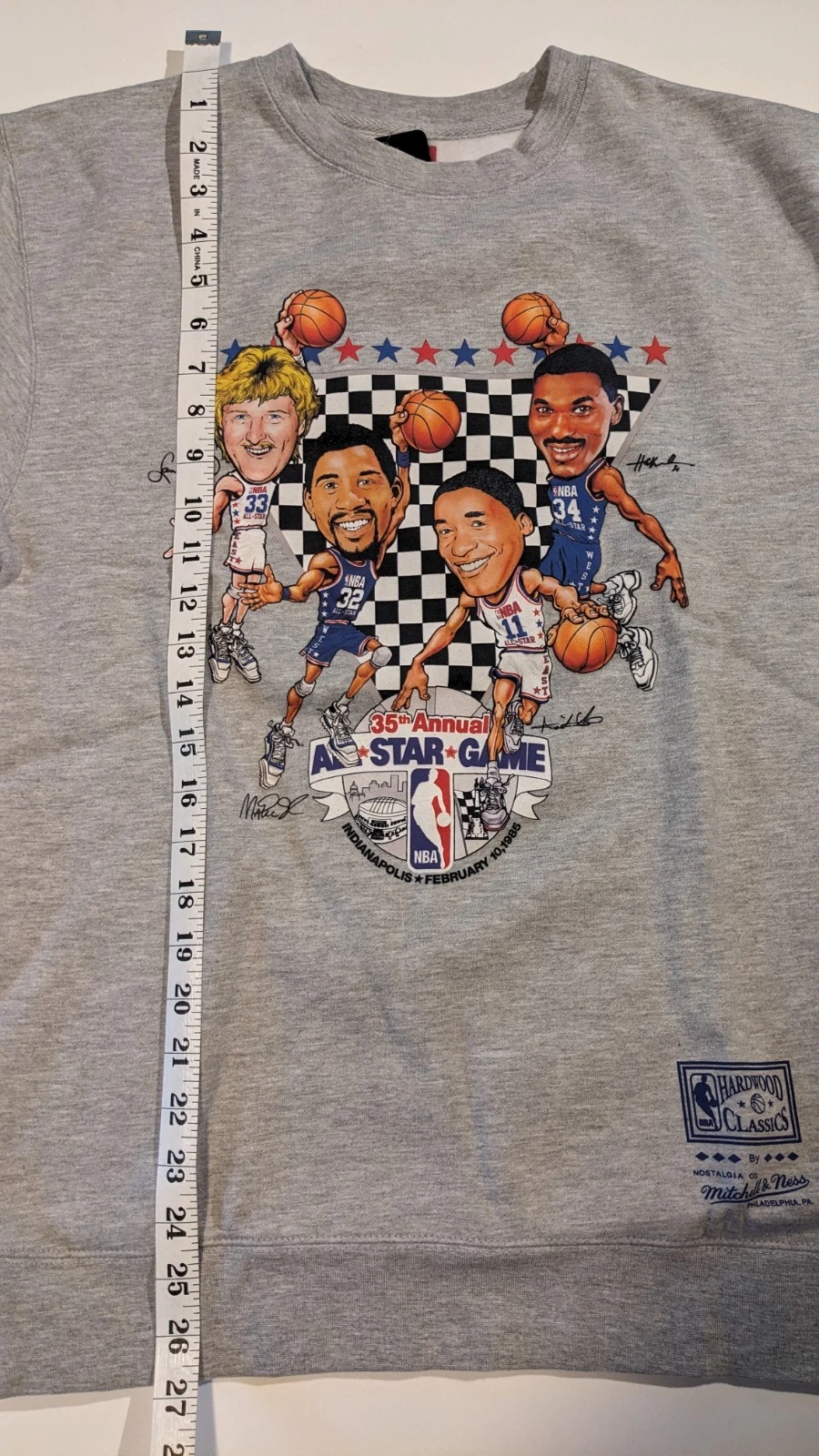 Mitchell & Ness NBA 1985 All Star Game Crewneck Sweatshirt Size