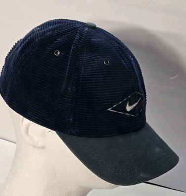 Vintage 90s Nike Corduroy Hat Center Swoosh Logo Baseball Cap | eBay
