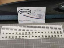 1/64 for hot wheels waterslide decals dukes of hazzard sheriff  MADE IN USA!