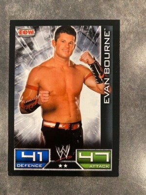 EVAN BOURNE - TOPPS SLAM ATTAX CATCH CARD - ECW