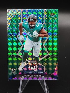 2022 Panini Mosaic Football Travon Walker #333 Green Prizm Rookie Jaguars