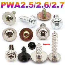 PWA2.5/2.6/2.7 Phillips Pan Round Head Self Tapping Screws With Washer Pad Screw