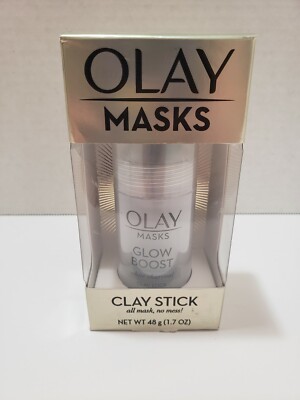 Olay Masks Clay Stick ''Glow Boost'' White Charcoal 1.7oz   New in Box 