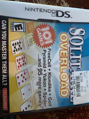 Solitaire Overload Nintendo DS System Complete in Box CIB 834815005048 ...