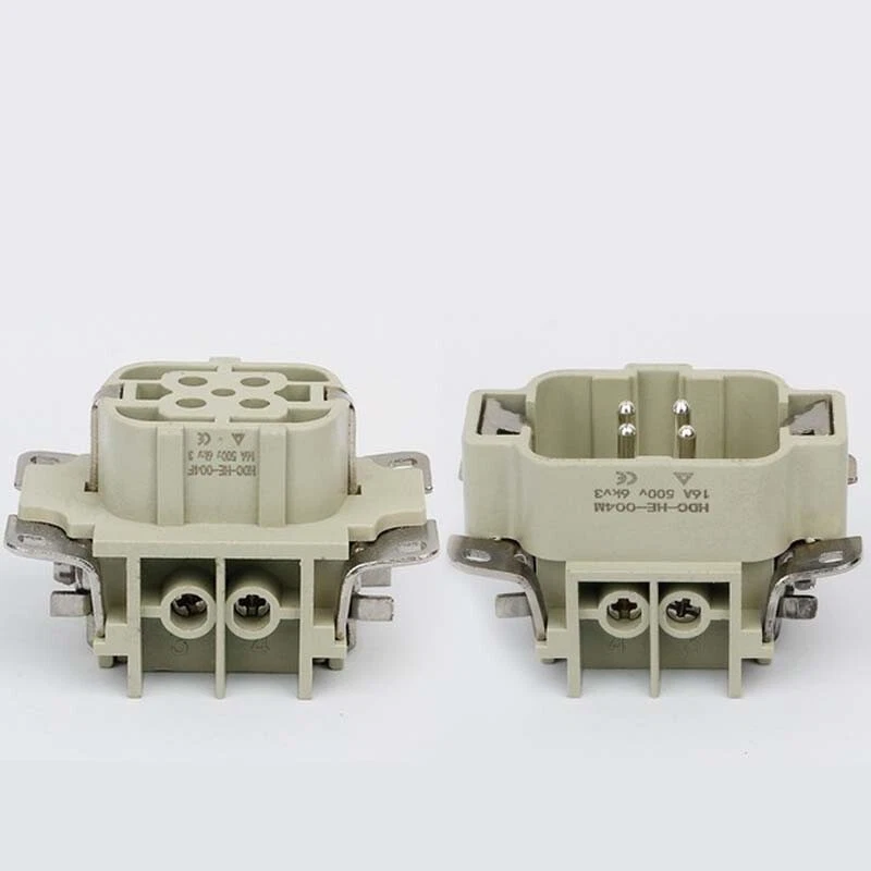 set HDC-HE-004M HDC-HE-004F 4-pin Aviation plug heavy duty connector socket/plug - Image 2 of 2