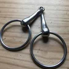 Vintage Korsteel Horse 6" Equine Loose Ring Snaffle French Link Bit Stainless