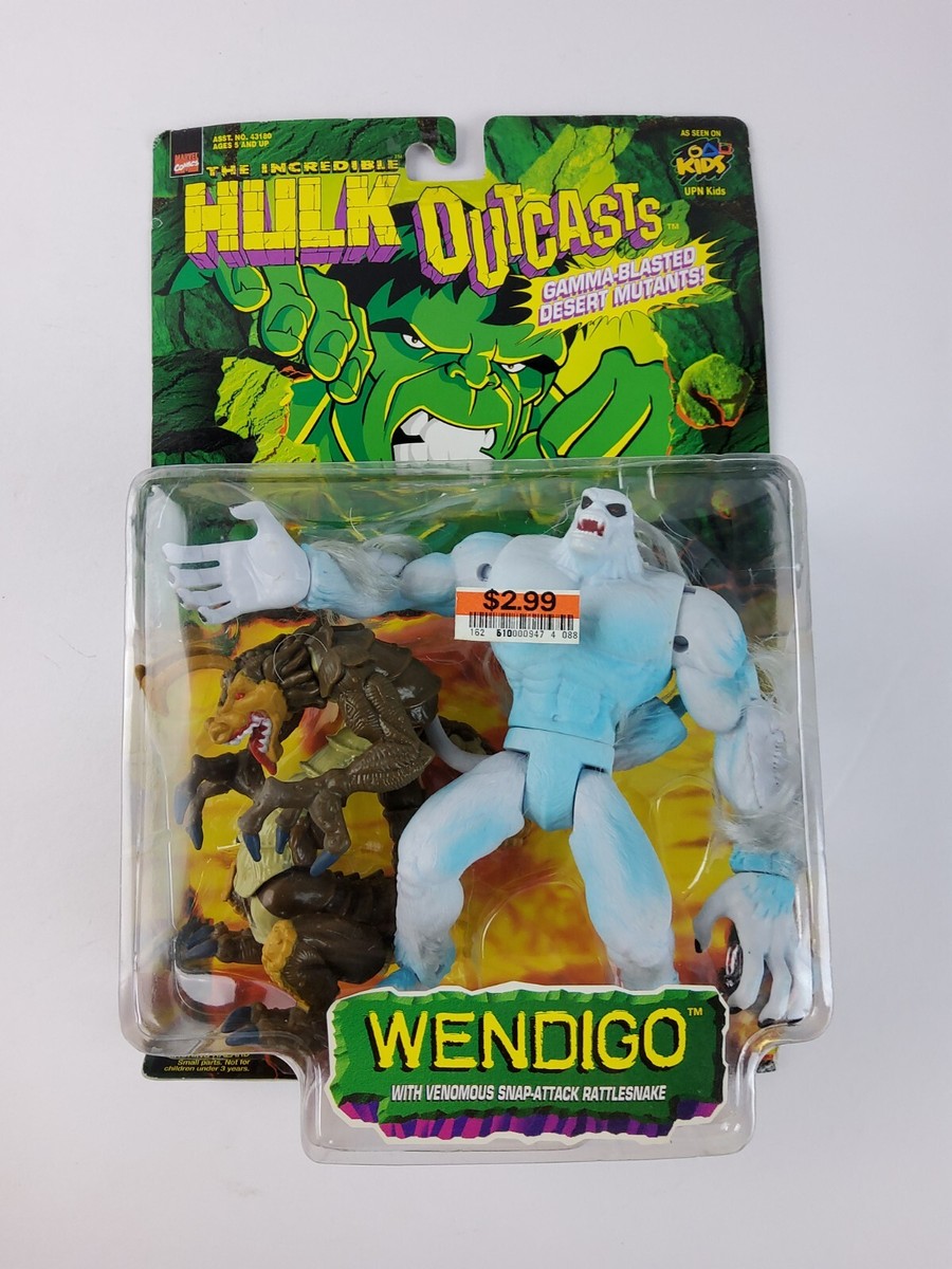 1997 ToyBiz Marvel Incredible Hulk Outcasts Wendigo Figure w 1997 ToyBiz Marvel Incredible Hulk Outcasts Wendigo Figure w
