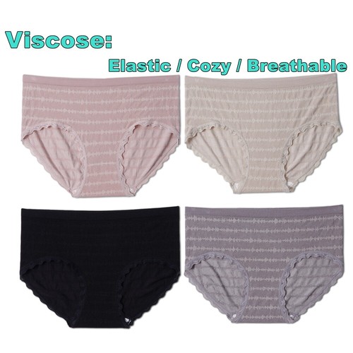 4PCS Seamless Full Brief Undies High-waist Mum Woman Panties Underwear - Picture 3 of 26
