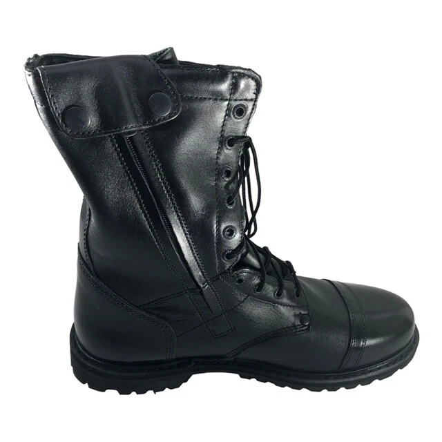 Mens Military Combat Paraboot 10&#034; Black Side Zip | eBay