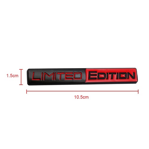 3D Limited Edition Metal Adhesive Emblem Trunk Badge Fender Sticker Body Decal - Picture 2 of 15