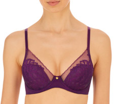  Natori 721150 Flora Contour Underwire T-Shirt Bra  Bright Grape  Size 30DDD