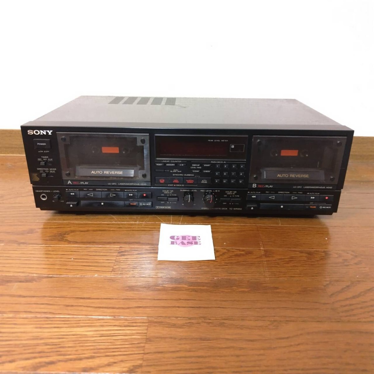 Sony TC-WR950 Dual Deck Cassette Tape Player Recorder Stereo