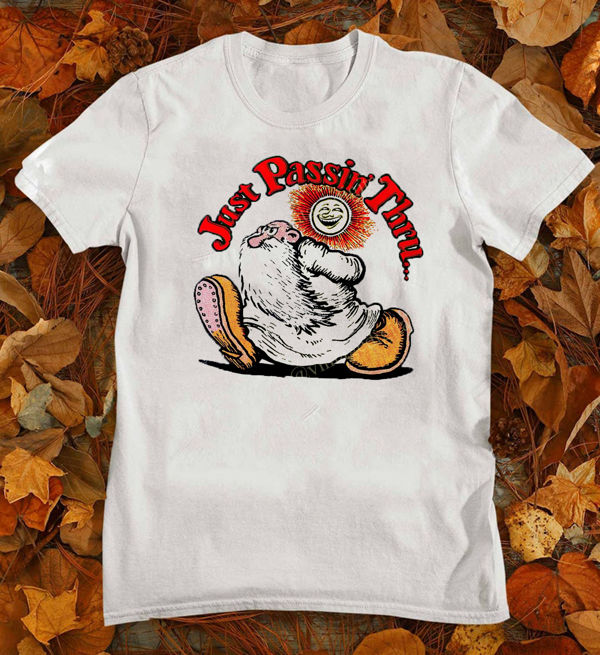 1970s R. Crumb's Mr. Natural Just Keep On Truckin Robert T Shirt S-5XL