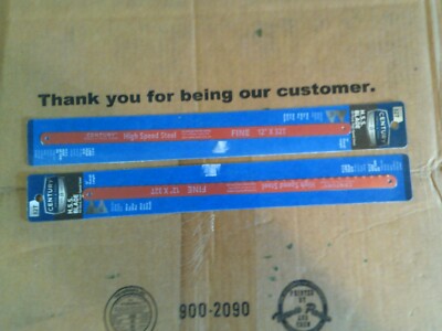 2 Cards of Century part # 04339 H.S.S. Hacksaw Blades 12'' X 32T