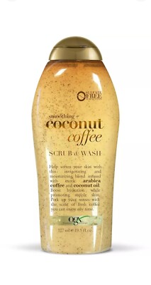 OGX Smoothing + Coconut Coffee Body Scrub & Wash 577mL 19.5 Ounce