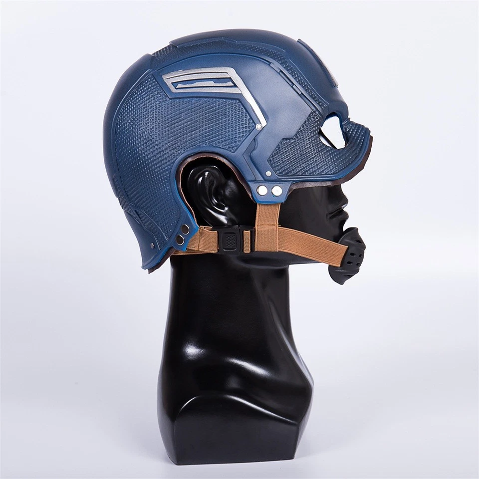 Captain America Helmet Infinity War Steven Rogers Superhero Helmet PVC Props - Image 3 of 4