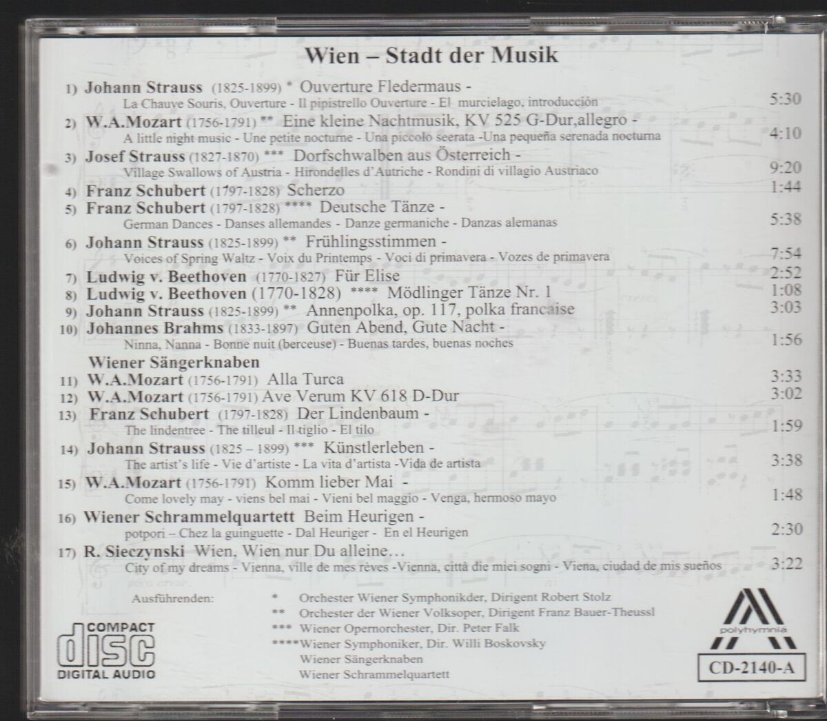 WEIN-STADT der Musik, Mozart, Schubert, Beethoven, Strauss WEIN-STADT der Musik, Mozart, Schubert, Beethoven, Strauss