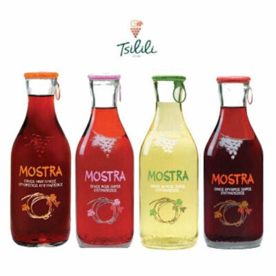 Tsilili Mostra Probierset 4x 500ml in dekorativer Karaffe