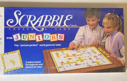 Scrabble Crossword Game For Juniors By Milton Bradley New Sealed 1989 VTG