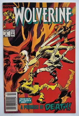 Wolverine #9 Newsstand VF-NM Marvel Comics 1989 Chris Claremont Patch Madripoor 