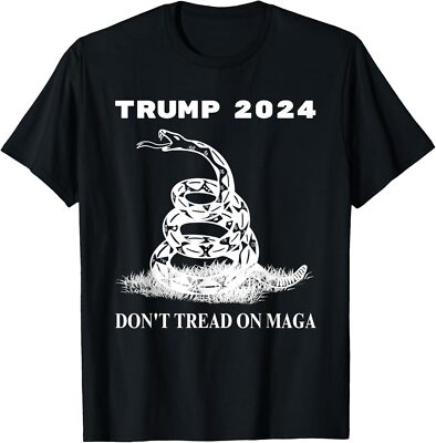 Trump 2024 Don't Tread On MAGA Snake Rattlesnake On Grass T-Shirt