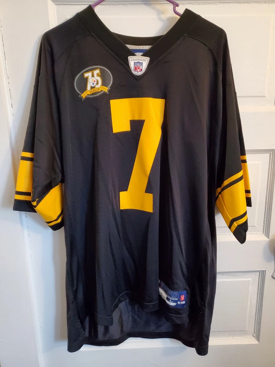 Reebok NFL 75th Anniversary Ben Roethlisberger Steelers Authentic Jersey  Mens L