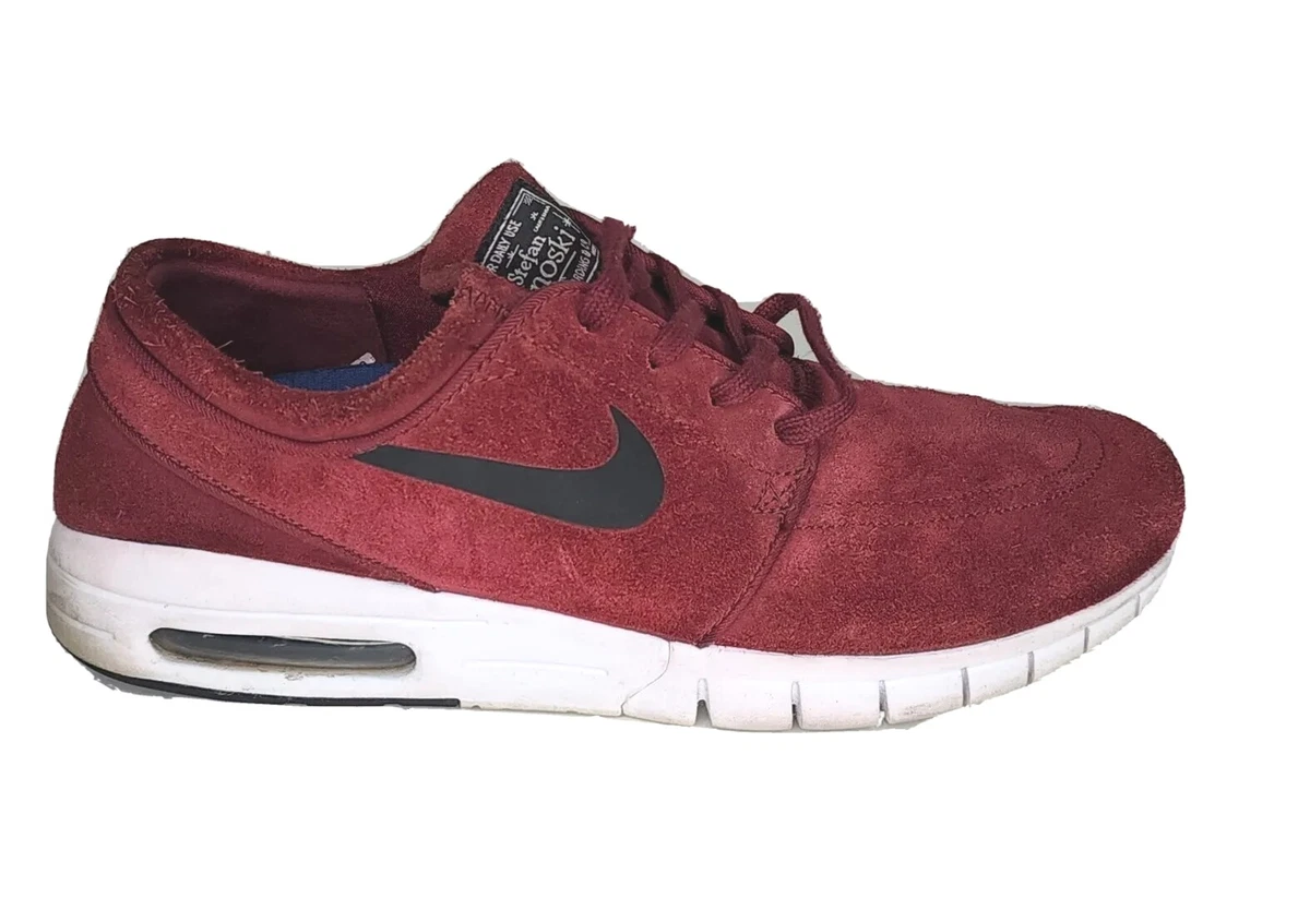 Nike SB Dunk Stefan Janoski Air Max Maroon Shoes Mens 8.5 Fast Shipping |