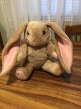 Peluche conejito conejo pequeño brazo articulado patas marrón orejas largas Pascua