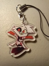 Hazbin Hotel Angel Dust Acrylic Cell Phone Charm