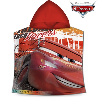 Kinder Kapuzenhandtuch Cars Poncho Badeponcho Disney Handtuch