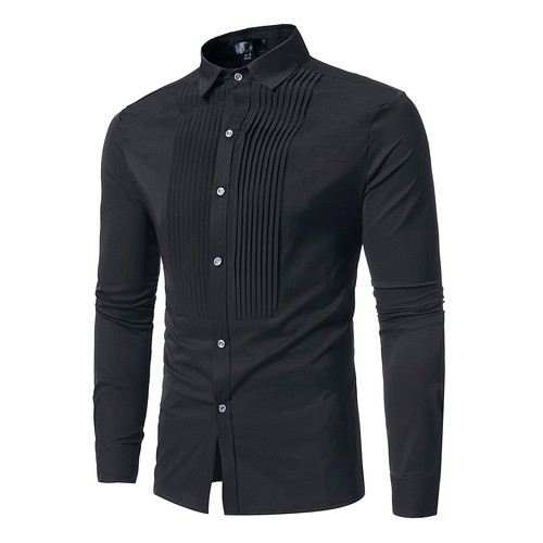 pleated shirt for men