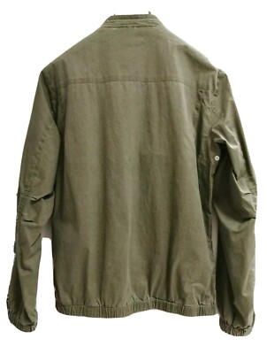 GIUBBOTTO UOMO SORBINO LEGGERO TAGLIA XL VERDE CON ZIP ED ELASTICO