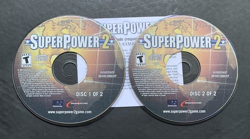 SuperPower 2 PC CD global countries world super power political simulation game!