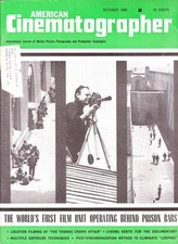 AMERICAN CINEMATOGRAPHER October 1968 - THOMAS CROWN AFFAIR, documentary film