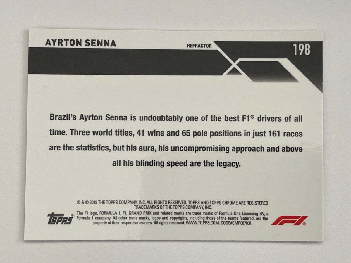 Topps Ayrton Senna 1/1 世界に1枚 one of one 1/1 Topps Story Of Senna Aryton Senna PSA 10 #21 Formula 1
