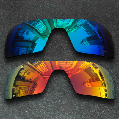 US Blue&Orange Polarized Replacement Lenses For-Oakley Oil Rig