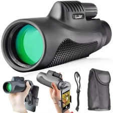 Landove 10x42 Compact Monocular Spotting Scope HD Telescope, BaK4 prisms Scope
