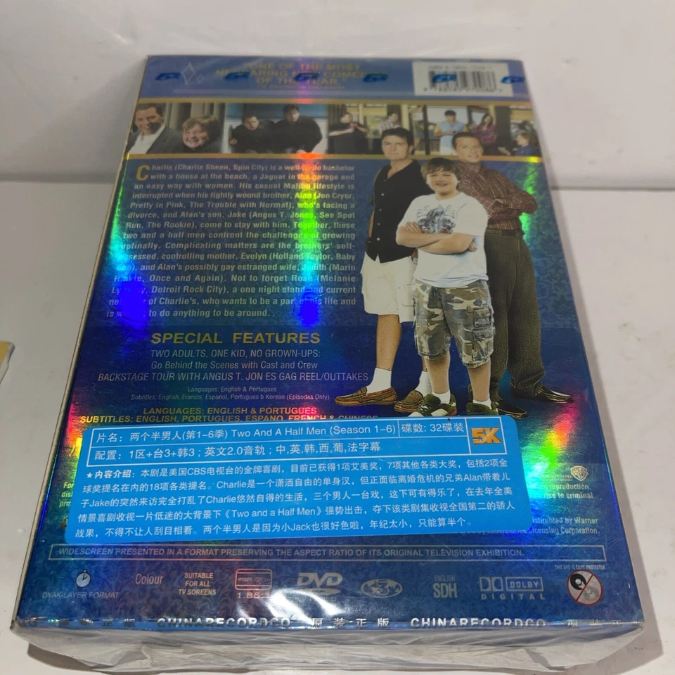 Two and a half Men TV Series 5K  Season 1 - 6 32 DVD Disc SET New Sealed Reg.3 - Image 2 of 3