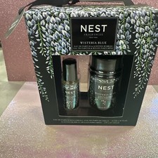 Nest Fragrances Wisteria Blue 2 Piece Set Parfum Rollerball  Scented Bubbles