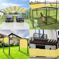 8' FT Waterproof Straight Side Hemmed Sun Shade Sail Canopy Awning Patio Cover