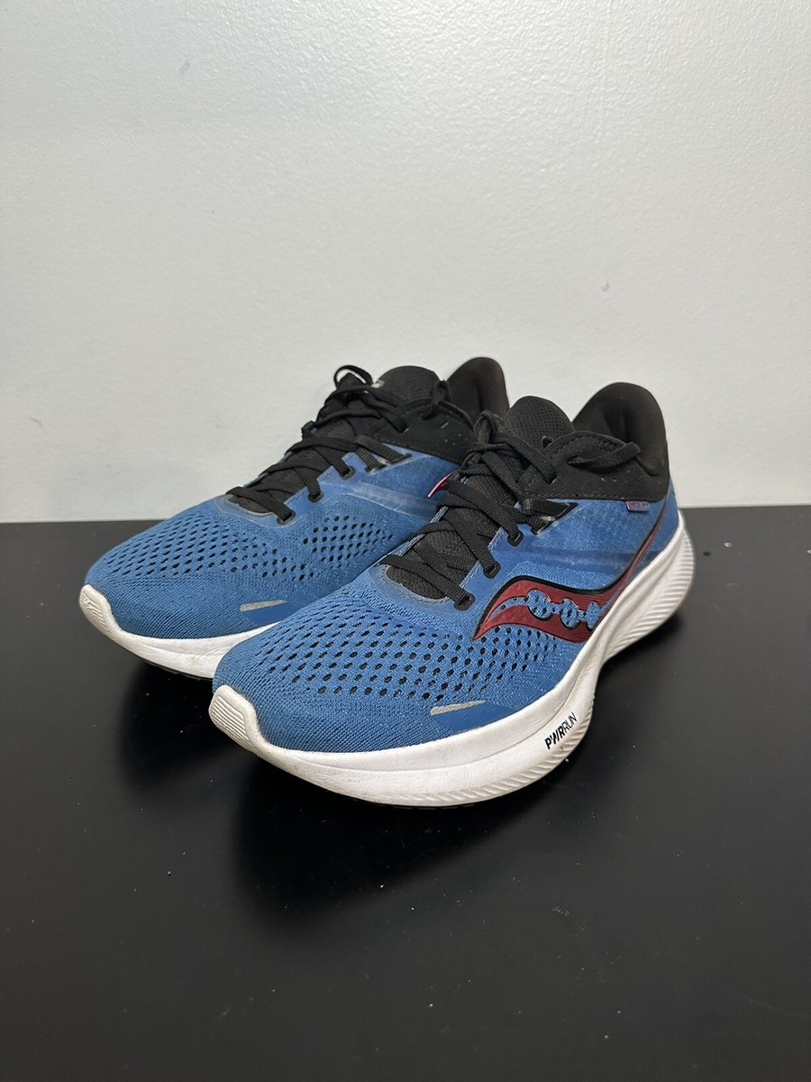 Saucony Mens Ride 16 Running Shoes 9.5 Blue Lightweight  display picture 2