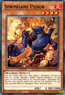  1x Springans Pedor - BLVO-EN007 - Common - 1st Edition - Blazing Vortex - Near 