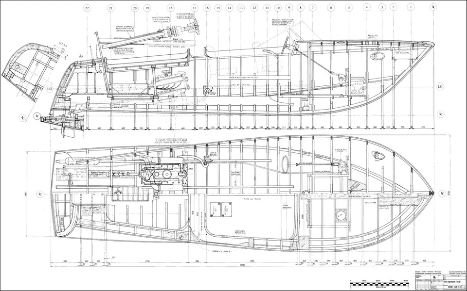 RIVA AQUARAMA, Motorjacht. Modellbauplan RC M 1:6 - Bild 4 von 4