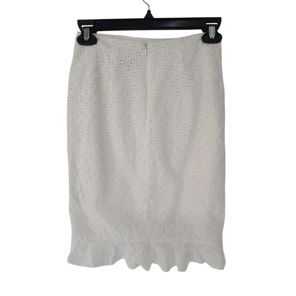 Женская мини-юбка David Meister кремовая размер 2 - Изображение 4 из 4