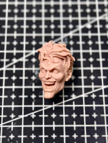 DIY 1:12 Clown Joker Smile Head Sculpt Model For 6" Male Action Figure Body Toy - Picture 2 of 4