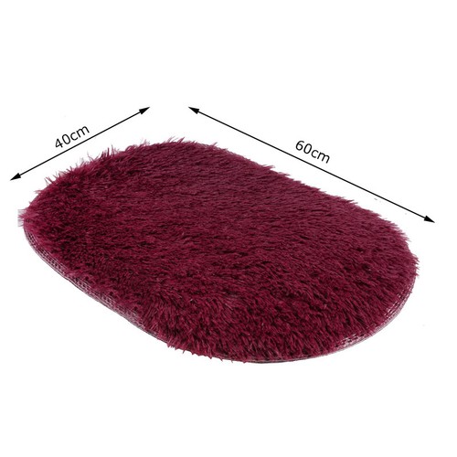 Alfombra esponjosa alfombra dormitorio antideslizante peluda sala de estar Rom piso peludo alfombra - Imagen 4 de 29