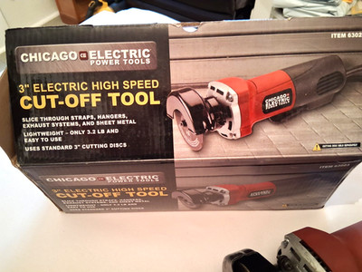Chicago Electric 3'' Electric High Speed Speed Cut-off Tool Model 61944