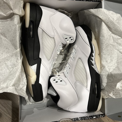 Jordan 5 Retro “White And Black” Sail Men Size 10 Style EDD0587-110 - Picture 2 of 6