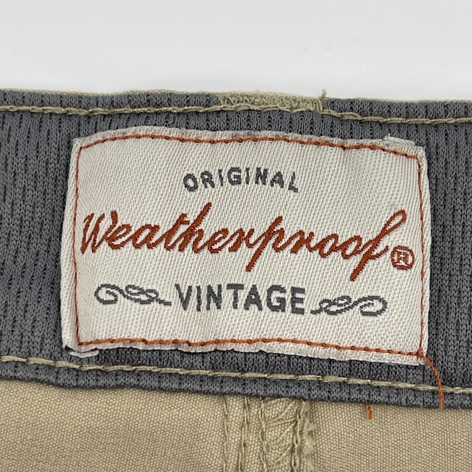 Pantalones Cortos Carga Para Hombre De Colección Impermeable Talla 36 Caqui Ajuste Regular Nylon Spandex Foto 3 de 4