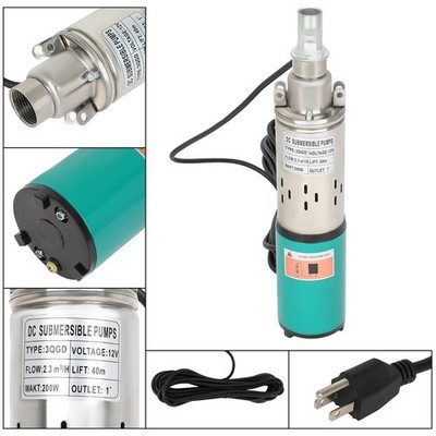 40m DC Screw Pump Stainless Steel Water Pump 0.3HP 58Psi